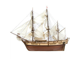 обзорное фото Збірна дерев'яна модель 1/45 Фрегат HMS "Bounty" (з корпусом у розрізі) OcCre 14006 Кораблі