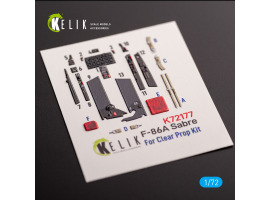 F-86A Sabre 3D decal interior for ClearProp kit 1/72 KELIK K72177