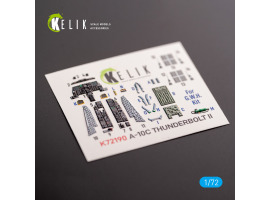 A-10C Thunderbolt II 3D декаль интерьер для комплекта GWH 1/72 КЕЛИК K72190