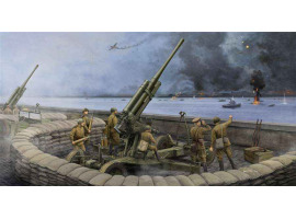 обзорное фото Збірна модель 1/35 Радянська 85-мм зенітна гармата 52-К обр. 1943, пізньої модифікації Trumpeter 02342 Артилерія 1/35