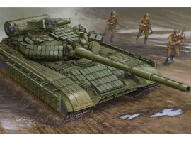 обзорное фото Сборная модель 1/35 Советский танк Т-64АВ образца 1984 года Трумпетер 01580 Бронетехника 1/35