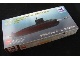 обзорное фото Збірна модель 1/200 Китайський ударний підводний човен класу «Юань» типу 041 ВМС НВАК Bronco BB2004 Підводний флот