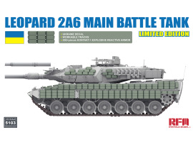 Збірна модель 1/35 Танк Leopard 2А6 Україна (обмежена серія) RFM RM-5103