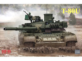 обзорное фото Збірна модель 1/35 Танк T-80U RFM RM-5105 Бронетехніка 1/35