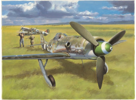 Збірна модель німецького винищувача Focke-Wulf FW190D-13