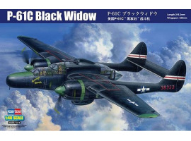обзорное фото Сборная модель американского истребителя US P-61C Black Widow Самолеты 1/48