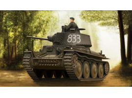 обзорное фото Сборная модель чешского легкого танка немецкого производства Panzer Kpfw.38(t) Ausf.E/F Бронетехника 1/35