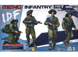 Scale model 1/35 Set of infantry of the Israel Defense Forces Meng HS-004