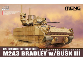 обзорное фото Збірна модель 1/72 БМП США M2A3 Bradley з BUSK III Meng 72-005 Бронетехніка 1/72