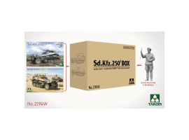 Набор из трёх моделей Sd.Kfz 250/1 + Sd.Kfz 250/3 «Greif» + фигурка Erwin Rommel в 1/16 Таком 2194W