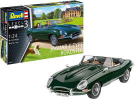 обзорное фото Scale model 1/24 Car Jaguar E-Type Roadster Revell 07687 Cars 1/24