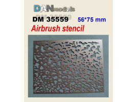 Трафарет 1/35 для нанесения пятен (56х75 мм) Dan Models 35559