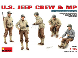 обзорное фото Американский экипаж джипа и военная полиция Figures 1/35