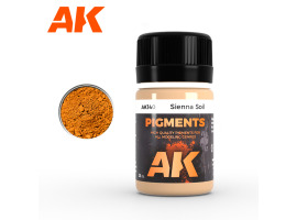 Sienna soil pigment 35 ml / Сухой пигмент "Коричневая почва" 35 мл