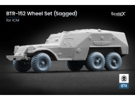 Set of wheels (with deformation) for BTR-152 from ICM ScaleX WM 72010S Set of wheels (with deformation) for BTR-152 from ICM ScaleX WM 72010S
