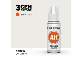 обзорное фото Acrylic paint OFFWHITE – STANDARD / WHITE WITH TINT AK-interactive AK11002 General Color