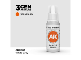 обзорное фото Acrylic paint WHITE GRAY – STANDARD AK-interactive AK11003 General Color