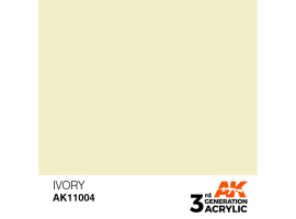 обзорное фото Акрилова фарба IVORY – STANDARD / СЛОНОВА КІСТКА AK-interactive AK11004 Standart Color