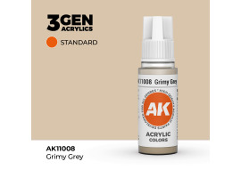 обзорное фото Акриловая краска GRIMY GREY – STANDARD / ГРЯЗНЫЙ СЕРЫЙ АК-интерактив AK11008 Standart Color