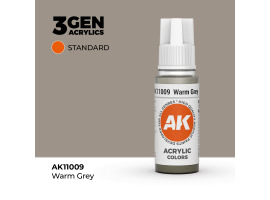 обзорное фото Акриловая краска WARM GREY – STANDARD / ТЕПЛЫЙ СЕРЫЙ АК-интерактив AK11009 General Color