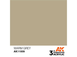 обзорное фото Акриловая краска WARM GREY – STANDARD / ТЕПЛЫЙ СЕРЫЙ АК-интерактив AK11009 General Color