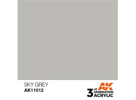 обзорное фото Акрилова фарба SKY GREY – STANDARD / НЕБЕСНИЙ СІРИЙ AK-interactive AK11012 Standart Color