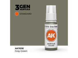 обзорное фото Акриловая краска GREY GREEN – STANDARD / СЕРО-ЗЕЛЕНЫЙ АК-интерактив AK11016 Standart Color