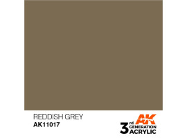обзорное фото Акрилова фарба REDDISH GREY – STANDARD / ЧЕРВОНО-СІРИЙ AK-interactive AK11017 Standart Color