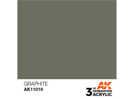 обзорное фото Акрилова фарба GRAPHITE – STANDARD / ГРАФІТОВИЙ AK-interactive AK11019 Standart Color
