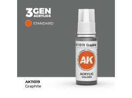 обзорное фото Акриловая краска GRAPHITE – STANDARD / ГРАФИТОВЫЙ АК-интерактив AK11019 Standart Color