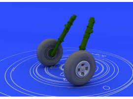 обзорное фото Spitfire колеса - 4-спицевые 1/48 Resin wheels