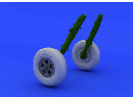 обзорное фото Spitfire колеса 5-спицевые, гладкие шины 1/48 Resin wheels
