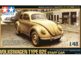 обзорное фото Збірна модель 1/48 Штабний автомобіль Volkswagen Beetle Type 82E Tamiya 32531 Автомобілі 1/48