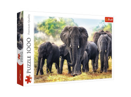 обзорное фото Пазли Африканські слони 1000шт 1000 елементів