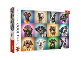 обзорное фото Пазлы Смешные портреты собак 1000шт 1000 элементов