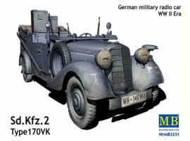 обзорное фото Sd.Kfz. 2 Type 170VK, German military radio car, WW II era Автомобілі 1/35