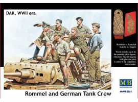 обзорное фото "Rommel and German Tank Crew, DAK, WW II era" Figures 1/35