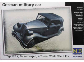 обзорное фото "German military car, Typ 170 V, Tourenwagen, 4 Türen, 1937-1940" Автомобили 1/35