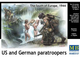 "US and German paratroopers, the South of Europe, 1944"