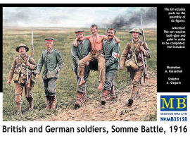 Британские и немецкие солдаты, битва на Сомме, 1916 г.