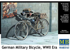 обзорное фото German Military Bicycle, WWII Era Figures 1/35