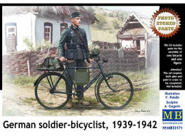 обзорное фото «Німецький солдат-велосипедист, 1939-1942» Фігури 1/35