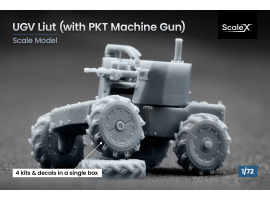 Scale model 1/72 Ground drone "Liut" with PKT machine gun ScaleX VG 72001
