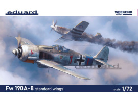 Збірна модель 1/72 Літак Focke-Wulf Fw 190A-8 стандартні крила Eduard 7463