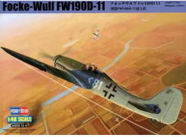 обзорное фото Сборная модель немецкого истребителя Focke-Wulf FW190D-11 Самолеты 1/48