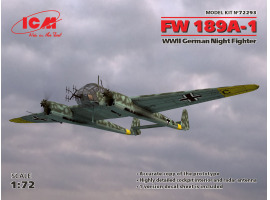 Сборная модель 1/72 Самолет Фокке-Вульф Fw 189A-1 ICM 72293