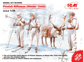 обзорное фото Финские пехотинцы (зима 1940 г.) Фигуры 1/35
