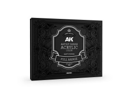обзорное фото Набір художніх акрилових фарб Artist Dense Acrylic Colors - Deluxe Edition "18 Basic Colors" AK-Interactive AKAD100 Набори фарб