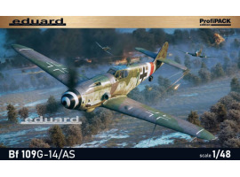 обзорное фото Сборная модель 1/48 Немецкий истребитель Bf 109G-14/AS Эдуард 82162 Самолеты 1/48