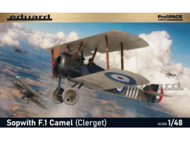 обзорное фото Сборная модель 1/48 Самолет Sopwith F.1 Camel (Clerget) Эдуард 82172 Самолеты 1/48